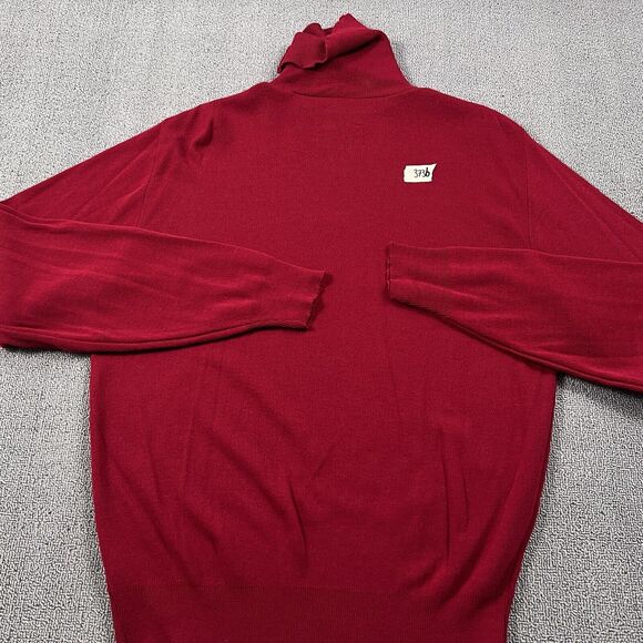 Vintage Le Tigre Sweater Adult Large Red Turtle Neck Sweatshirt Casual Men's - Picture 14 of 15